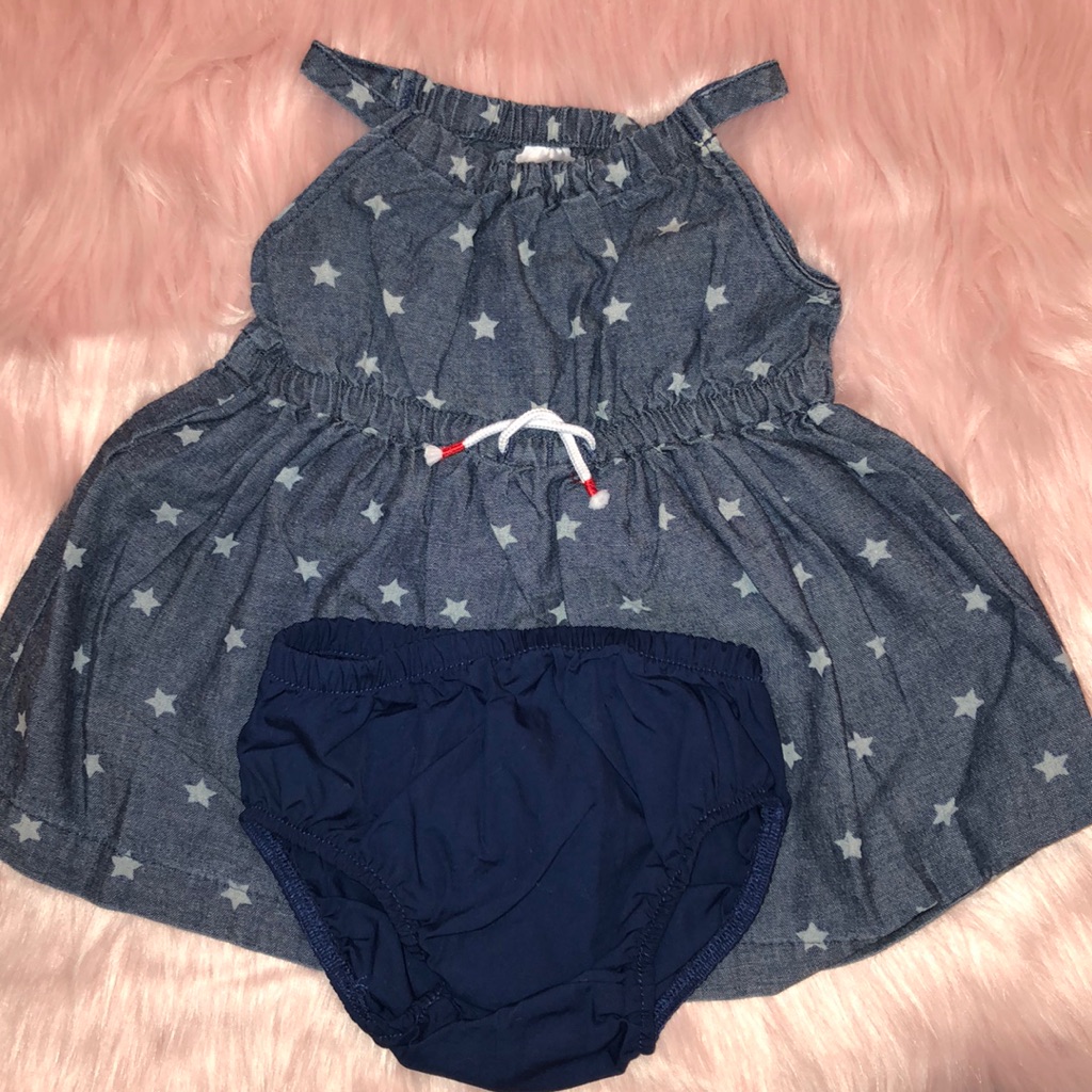 Brand New Carters Denim Dress And Bloomers Brand New Carters Denim Dress And Bloomers